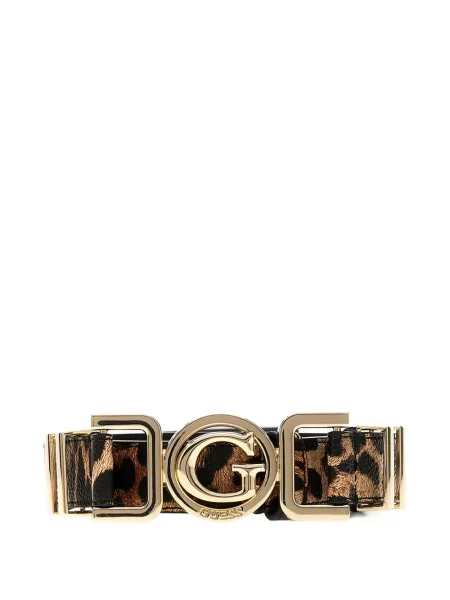 Curea Guess cu imagine cu model leopard maro