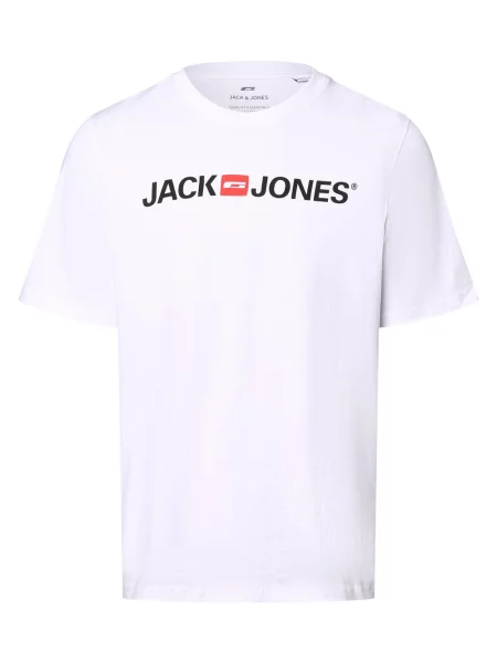 Jack & Jones T-shirt Mężczyźni Dżersej M biały