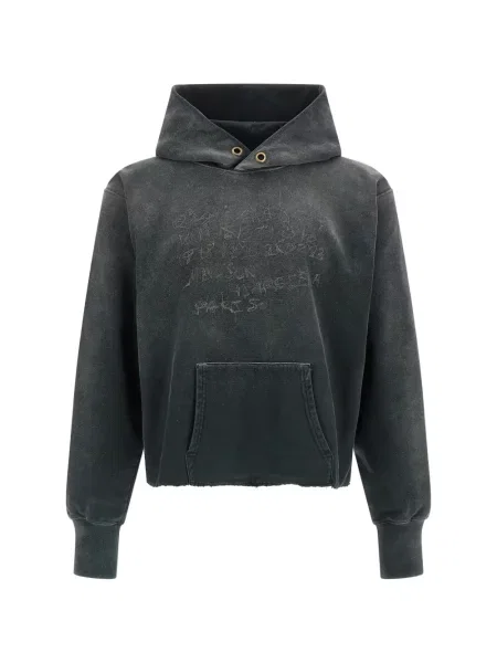 Hanorac cu glugă Maison Margiela cu autograf gri