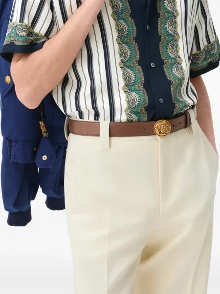 Cămașă Versace de mătase alb