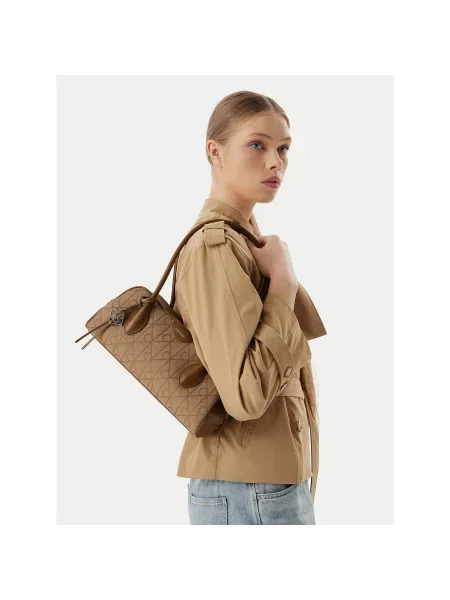 Calvin Klein Táska Emblem Trio Jacquard barna