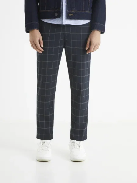 Pantaloni Celio casual albastru