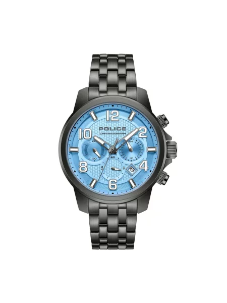 POLICE Analogové hodinky Chronograph Belem tmavě šedá