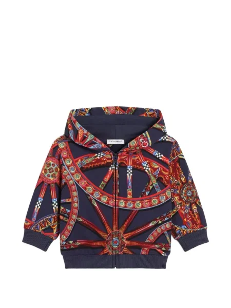 Bluza z kapturem dziecięca Dolce And Gabbana niebieska