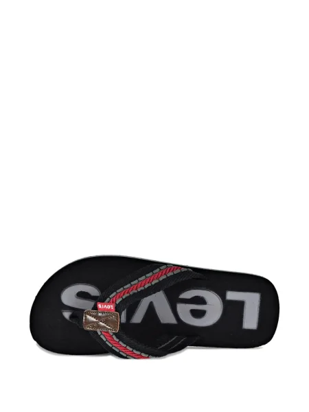 Șlapi Levi's® cu autograf negru
