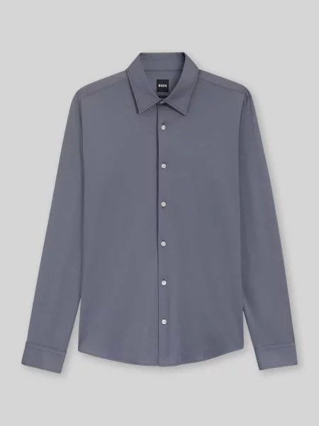 Koszula biznesowa w kroju slim fit z kołnierzykiem kent model ROAN' Boss