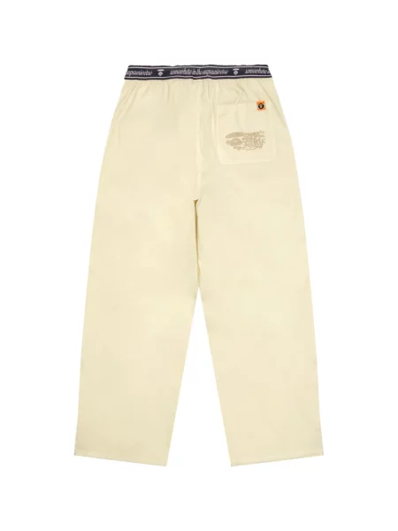 Pantaloni Aape By A Bathing Ape cu autograf