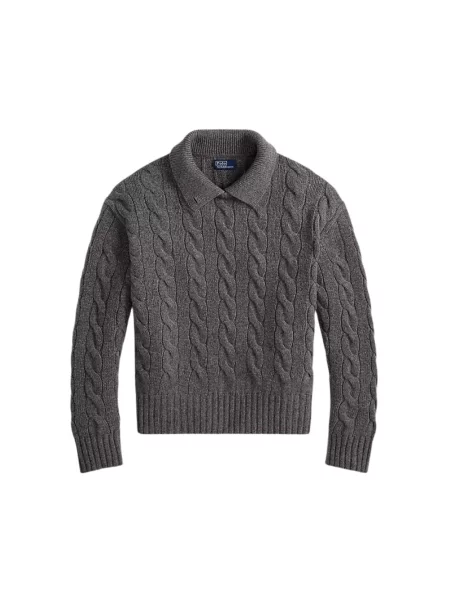 Sweter Polo Ralph Lauren z kaszmiru szary