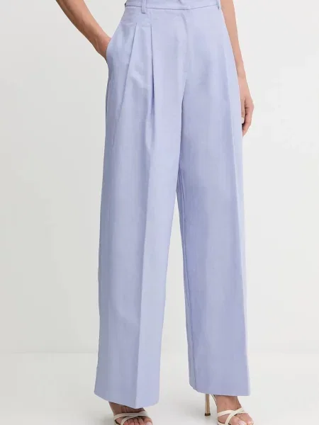Lanene hlače Liu Jo modra