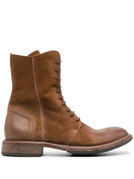Botine Moma din piele maro