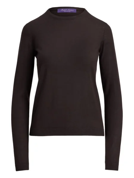 Pulover Ralph Lauren Collection din cașmir lung maro