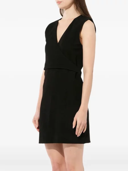 Rochie Balmain din piele plic negru