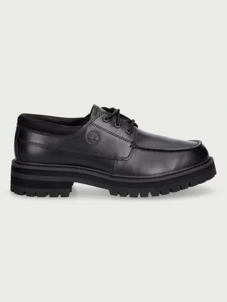 Pantofi Timberland din piele cu șireturi negru