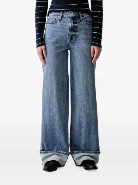 Blugi cu picior larg Dkny albastru