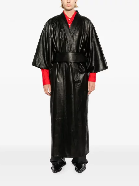 Palton A Leather din piele negru