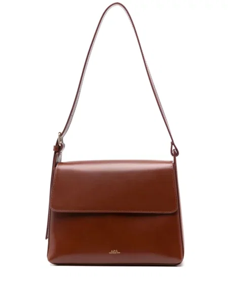 Geanta de piele A.p.c. din piele maro