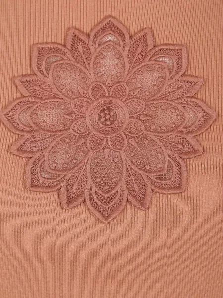 Top Twinset cu model floral maro