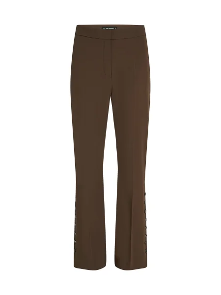 Karl Lagerfeld Hlače na rob rjava