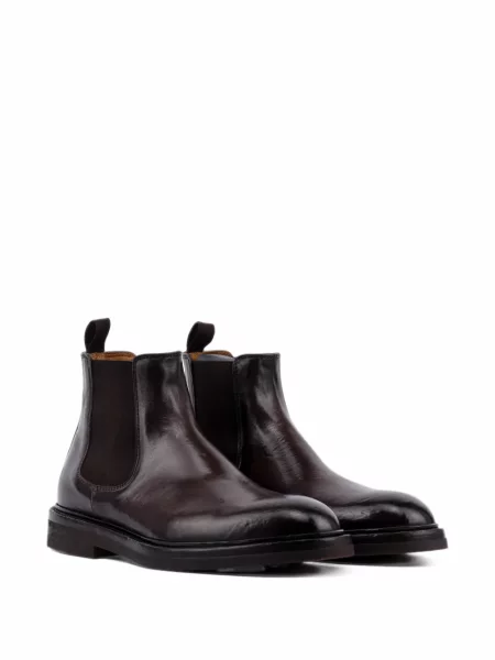 Botine chelsea Officine Creative din piele maro