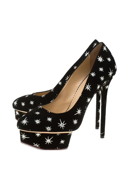 Pantofi cu toc Charlotte Olympia cu platformă negru