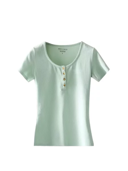 Tricou Guess tricotate verde