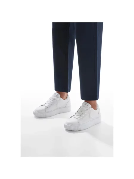 Sneakersy Voile Blanche skórzane białe