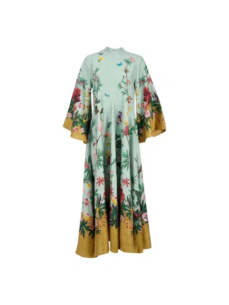 Maksi wielobarwność sukienka maxi La Doublej z długim rękawem