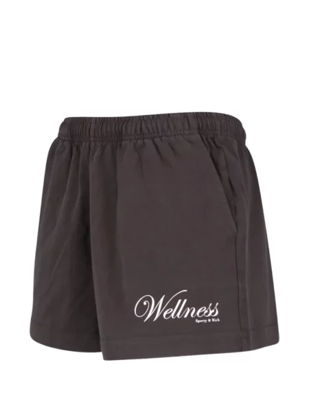 Pantaloni scurți Sporty & Rich cu imagine maro