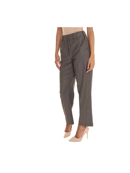 Spodnie Max Mara Weekend flanelowe szare