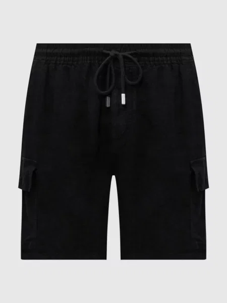 Льняные шорты карго Vilebrequin черные
