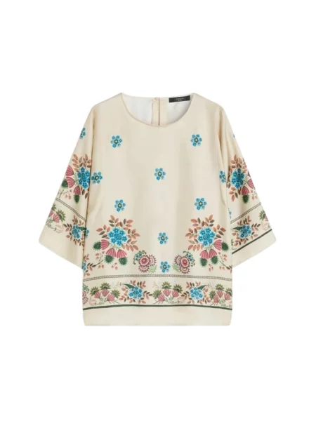 Lniana bluzka Weekend Max Mara biała