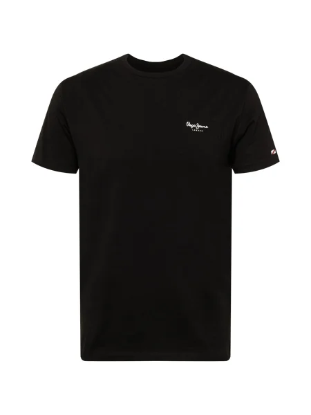 Pepe Jeans Tricou Basic bărbați negru neted alb