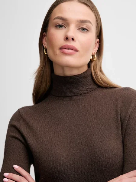 Вовняний светр United Colors of Benetton гольф сірий