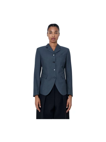 Marynarka Jil Sander wełniana elegancka szara