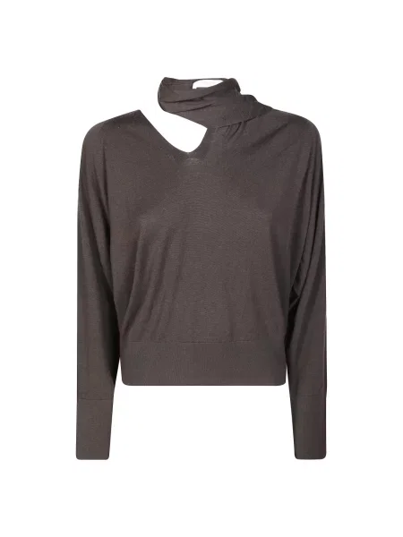 Sweter Incotex brązowy