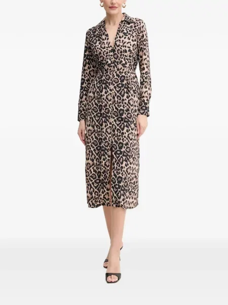 Rochie midi Morgan cu imagine cu model leopard