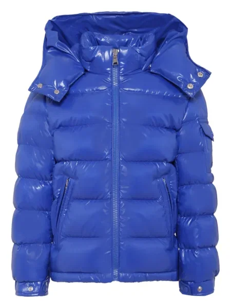 Kurtka puchowa dziecięca Moncler Enfant niebieska