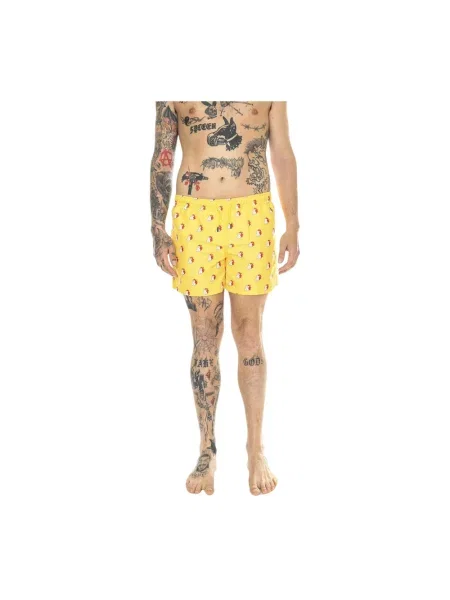 Strój kąpielowy Happy Socks żółty