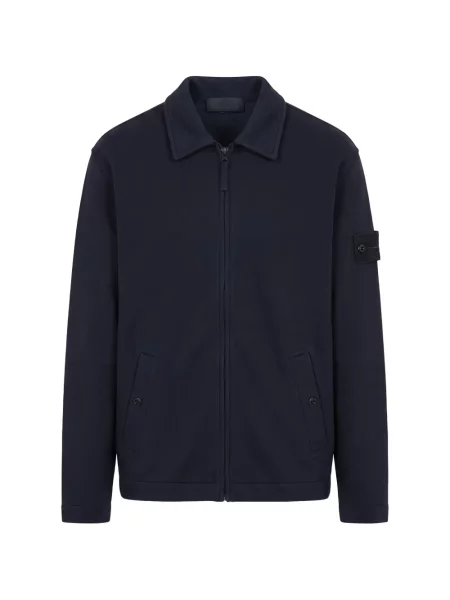 Pulover Stone Island cu strasuri albastru