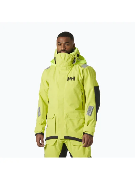 Geacă de navigație pentru bărbați Helly Hansen Skagen Pro cyber lime