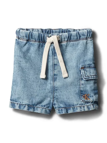 Calvin Klein Jeans šortky kojenecké džínové modré