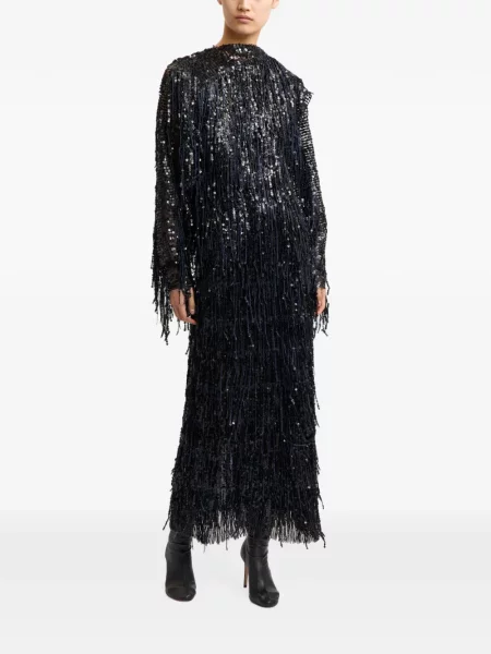 Fusta maxi 16arlington cu paiete negru