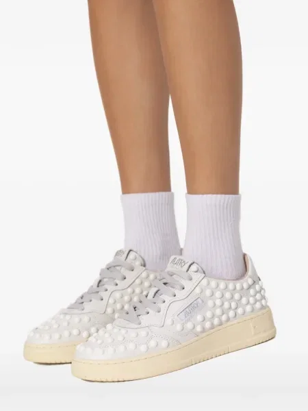 Sneakerși Autry din piele alb