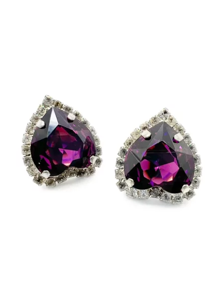 Náušnice Jennifer Gibson Jewellery se srdcovým vzorem stříbrné