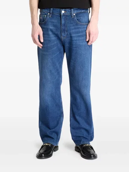 Blugi drepți Tommy Jeans albastru