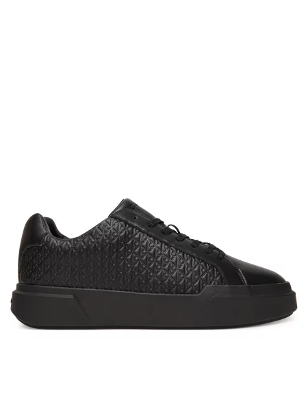 Calvin Klein Superge Chunky Cupsole Laceup Lth Aop črna
