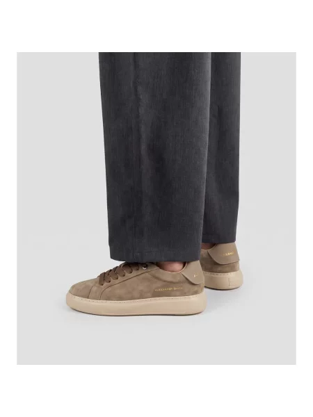 Sneakersy Alexander Smith skórzane beżowe