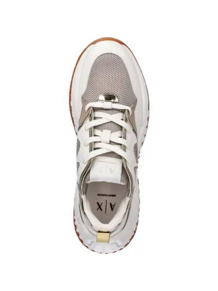 Sneakerși Armani Exchange chunky alb