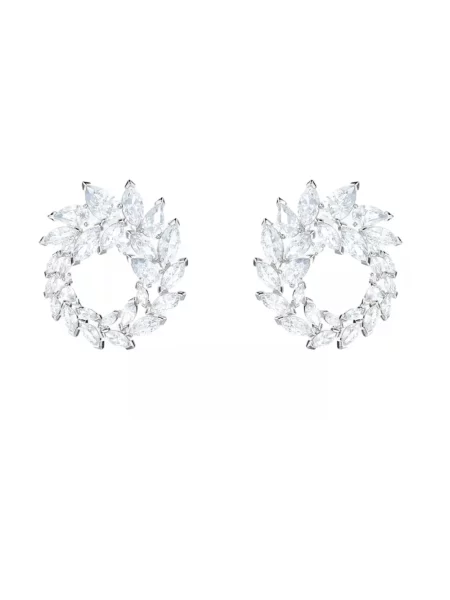 Kolczyki Swarovski szare