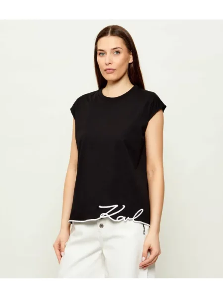 Karl Lagerfeld Top Signature alb